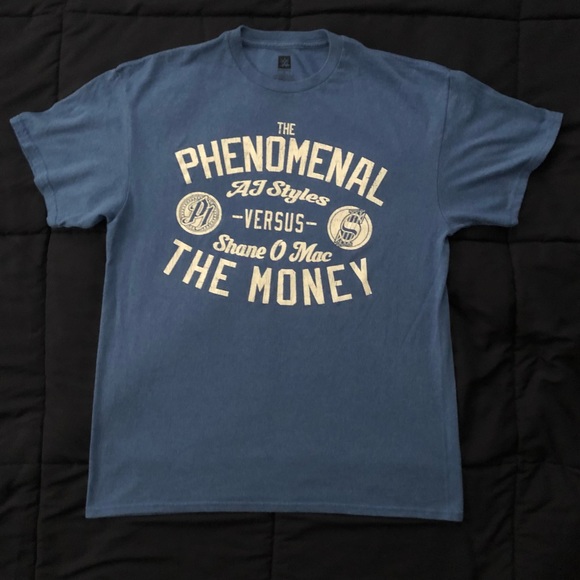 WWE licensed WrestleMania 33 T-shirt- “AJ Styles vs Shane O Mac” - Large - Picture 10 of 10